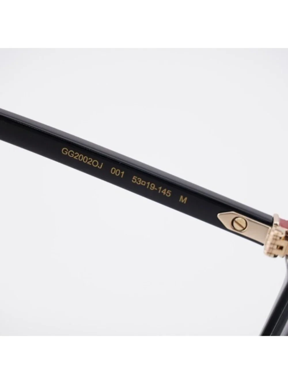 Gucci GG2002OJ 001 Eyeglasses Black 53mm Rectangle Frame